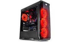 LC Power 988B Red Typhoon Window Black