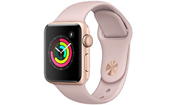 Apple Watch Series 3 38mm Aluminium Gold + Pink Sport Band