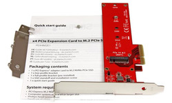 StarTech.com x4 PCI Express M.2 PCIe SSD-adapter