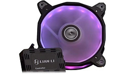 Lian Li Bora RGB PWM 120mm Fan with Remote Fan Controller 3-pack Black