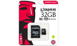 Kingston Canvas Select MicroSDHC UHS-I 32GB + Adapter