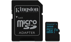 Kingston Canvas Go MicroSDHC UHS-I U3 32GB + Adapter