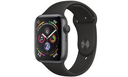 Apple Watch Series 4 44mm Space Grey Sport Band Black