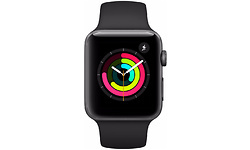 Apple Watch Series 3 38mm Space Grey Sport Band Black