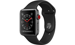 Apple Watch Series 3 4G 42mm Space Grey Sport Band Black