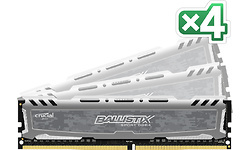 Crucial Ballistix Sport LT Grey 16GB DDR4-2400 CL16 quad kit
