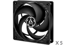 Arctic P12 PWM PST 5-Pack Black