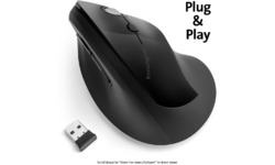 Kensington Pro Fit Ergo Vertical Wireless Mouse Black