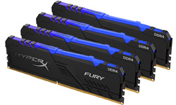 Kingston HyperX Fury RGB Black 128GB DDR4-3600 CL18 quad kit