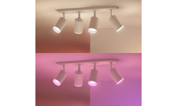 Philips Hue Fugato 4-Spot White & Colour Bluetooth White