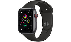 Apple Watch SE 44mm Space Grey Sport Band Black (MYF02FD/A)