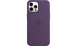 Apple iPhone 12 Pro Max Silicone Case White MagSafe Amethyst