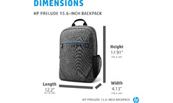 HP Prelude Backpack 15.6" Black (2Z8P3AA)