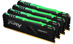 Kingston Fury Beast RGB 64GB DDR4-3600 CL18 quad kit