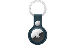 Apple AirTag Leather Key Ring Baltic Blue