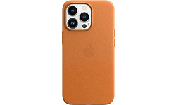 Apple iPhone 13 Pro Leather Cover MagSafe Golden Brown