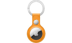 Apple AirTag Leather Key Ring California Poppy