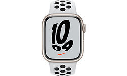Apple Watch Nike Series 7 41mm White/Gold Sport Band white