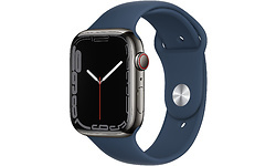 Apple Watch Series 7 Cellular 45 mm Graphite Band Blue