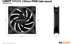 Be quiet! Light Wings PWM high-speed 120mm Black