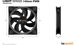 Be quiet! Light Wings PWM 140mm 3-pack Black