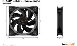 Be quiet! Light Wings PWM 120mm 3-pack Black