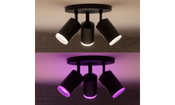 Philips Hue Fugato 3-Spot White & Colour Bluetooth Black