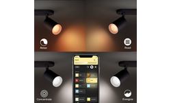 Philips Hue Fugato 3-Spot White & Colour Bluetooth Black