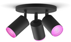 Philips Hue Fugato 3-Spot White & Colour Bluetooth Black