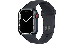 Apple Watch Series 7 4G 41mm Midnight Blue Sport Band Black