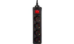 Veripart stekkerdoos 4-voudig 3 meter Black
