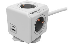 Allocacoc PowerCube Stekkerdoos met usb-A en usb-C Poorten