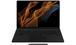 Samsung Galaxy Tab S8 Ultra Cover Keyboard Book Cover Black