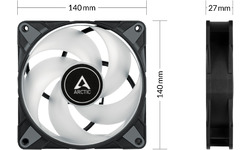 Arctic P14 PWM PST RGB Black 3-Pack