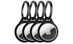 ITSkins Level 2 Air Cover Solid Apple AirTag Cover Black (4-Pack)