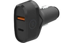 BlueBuilt Power Delivery Quick Charge Car Charger 2-Usb 20W Black