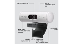 Logitech Brio 500 USB-C White