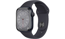 Apple Watch Series 8 GPS 41mm Black Sport Band Black