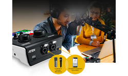 Aten UC8000 Podcast AI Audio Mixer MicLive
