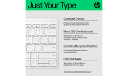 HP 350 Compact Multi-Device Bluetooth Keyboard White