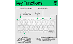 HP 350 Compact Multi-Device Bluetooth Keyboard White
