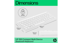 HP 350 Compact Multi-Device Bluetooth Keyboard White