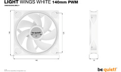 Be quiet! Light Wings PWM 3er wh 140mm