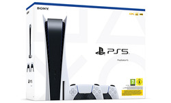 Sony PlayStation 5 Console + 2 PS5 DualSense Wireless Controllers White