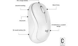 Logitech M240 Silent Bluetooth Mouse White