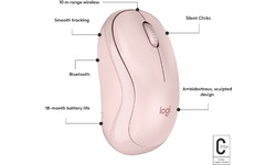 Logitech M240 Silent Bluetooth Mouse Rose