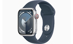 Apple Watch Series 9 GPS + Cellular 41mm Aluminium Silver Sport Band Blue (M/L)
