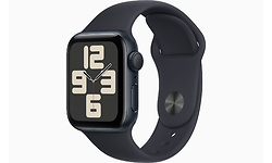 Apple Watch SE GPS 44mm Black Sport Band Black (S/M)