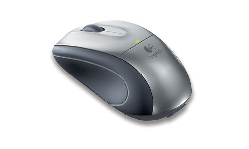 Logitech V320 Cordless Optical Mouse for Notebooks Silver