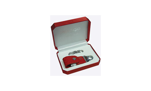 Prestigio Flash Drive Leather Keychain 1GB Black + Jewellery Box